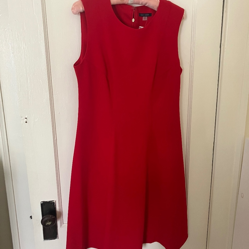 Tommy Hilfiger Red fit and flare dress.